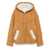 HALFBOY Halfboy Shearling Hooded Jacket Brown