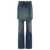 Ganni Ganni Flared Jeans With Detachable Skirt BLUE