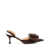 MACH & MACH Mach & Mach Le Cadeau Kitten Heel Slingback Shoes BROWN