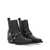 Ganni Ganni Western Leather Chelsea Boots Black