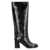 Pinko Pinko Cindy Leather Boots Black