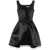 Vivetta Vivetta Duchess Satin Mini Bustier Dress Black