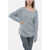 GENTRYPORTOFINO Crew Neck Virgin Wool Blend Sweater Light Blue