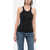 Max Mara Cotton Blend Caccia Tank Top Black