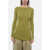 Rick Owens Luxor Bareback Designed Wool Sweater Green