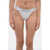 Versace Stretch Cotton Thong With Logoed Elastic Band White