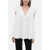 Alexander McQueen Balloon Sleeved Cotton Blouse White