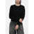 Max Mara Studio Alpaca Blend Harald Sweater With Rhinestones Black