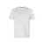 Emporio Armani White Crewneck T-Shirt With Tonal Logo Embroidery In Cotton Blend Man WHITE