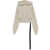 Rick Owens Rick Owens Drkshdw Felpa Tatlin Con Cappuccio Beige